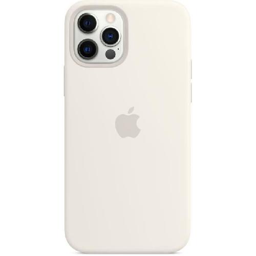 Coque - Bumper - Facade Telephone Coque APPLE iPhone 12-12 Pro siliconel White