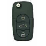 Boitier - Coque De Cle - Telecommande Coque Audi 3 Boutons Lame Fraisee - KEYSKAR