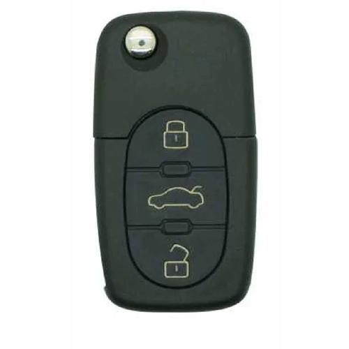 Boitier - Coque De Cle - Telecommande Coque Audi 3 Boutons Lame Fraisee - KEYSKAR