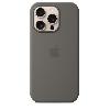 Coque - Bumper - Facade Telephone APPLE iPhone 16 Pro - Coque en silicone avec MagSafe - Stone Gray