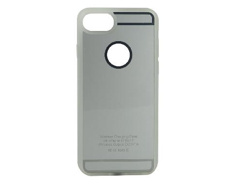 Chargeur Induction Qi Coque chargeur induction compatible avec iPhone 6 6S 7 - Argent