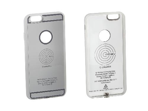 Chargeur Induction Qi Coque chargeur induction compatible avec iPhone 6 6S - Argent