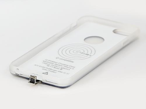 Chargeur Induction Qi Coque chargeur induction compatible avec iPhone 6 6S - Argent