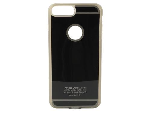 Chargeur Induction Qi Coque chargeur induction compatible avec iPhone 6 Plus 7 Plus - Noir