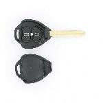 Boitier - Coque De Cle - Telecommande Coque Cle compatible avec TOY26 TOYOTA 2 BOUTONS LAME CRANTEE FIXE
