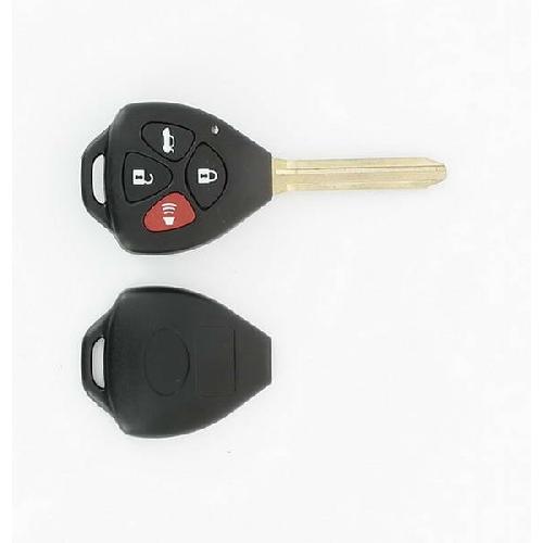 Boitier - Coque De Cle - Telecommande Coque Cle compatible avec TOYOTA 4 BOUTONS LAME CRANTEE FIXE