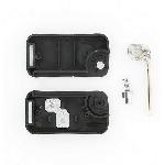 Boitier - Coque De Cle - Telecommande Coque Cle TOY240 compatible avec TOYOTA 2 BOUTONS LAME CRANTEE RETRACTABLE