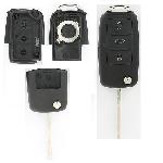 Boitier - Coque De Cle - Telecommande Coque De Cle Adaptable Pour Vag 3 Boutons Lame Fraisee