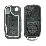 Boitier - Coque De Cle - Telecommande Coque De Cle Adaptable Pour Vag 3 Boutons Lame Fraisee Blister - KEYSKAR