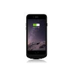 Coque de recharge sans fil Zens Qi avec batterie 1550mAh compatible avec iPhone 6 6s noir