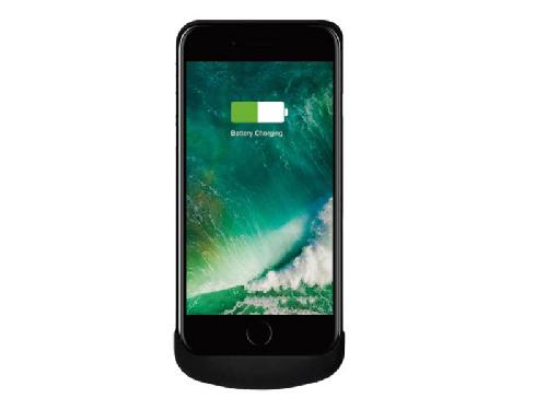 Coque - Bumper - Facade Telephone Coque de recharge sans fil Zens Qi compatible avec iPhone 7 noir