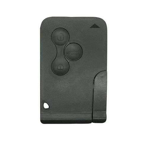 Boitier - Coque De Cle - Telecommande coque en forme de Carte Renault 3 Boutons Sans Lame Compatible Megane. Scenic - KEYSKAR