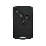 Boitier - Coque De Cle - Telecommande coque en forme de Carte Renault 4 Boutons Avec Lame Compatible Megan Scenic Captur Clio - KEYSKAR