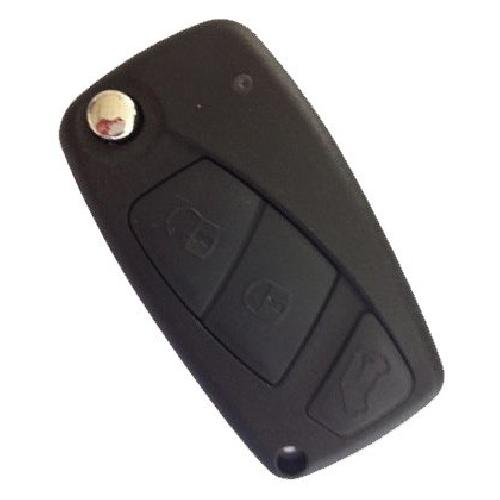 Boitier - Coque De Cle - Telecommande Coque et lame fraisee compatible avec Fiat 3 boutons - FIA305C -