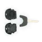 Boitier - Coque De Cle - Telecommande Coque Nissan 2 Boutons Lame Crantee