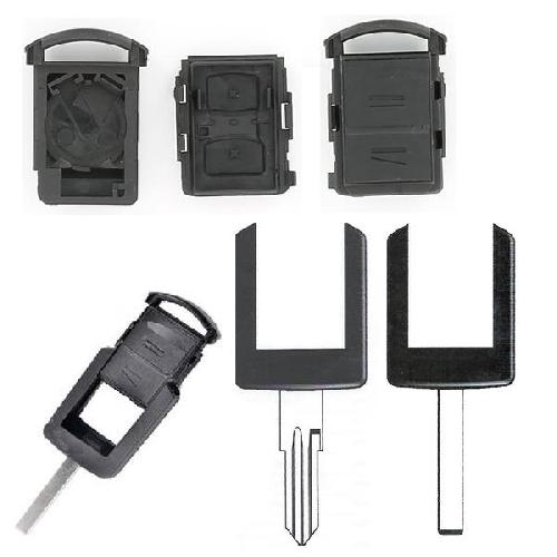 Boitier - Coque De Cle - Telecommande Coque Opel 2 Boutons Lame Fraisee Et Crantee