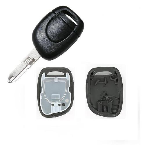 Boitier - Coque De Cle - Telecommande Coque Renault 1 Bouton Lame Crantee