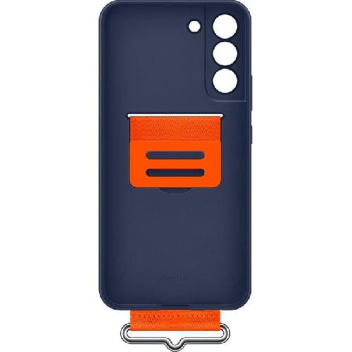 Pack Accessoires Coque Silicone avec laniere G S22+ Bleu Marine