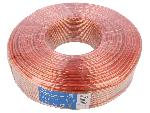 Cables de Haut-Parleurs Cordon de haut parleurs 100m - Transparent