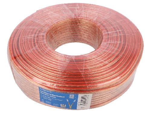 Cables de Haut-Parleurs Cordon de haut parleurs 100m - Transparent