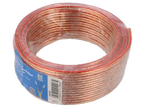 Cables de Haut-Parleurs Cordon de haut parleurs 10m - Transparent