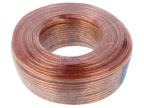 Autoradios : Enceintes - Haut-parleurs Cordon de haut parleurs 25m - Transparent