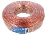 Autoradios : Enceintes - Haut-parleurs Cordon de haut parleurs 50m - Transparent