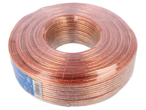 Autoradios : Enceintes - Haut-parleurs Cordon de haut parleurs 50m - Transparent