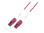 Cable - Connectique Pour Peripherique Cordon de raccordement en fibre optique OM4 LC-LC 0.5m - Violet