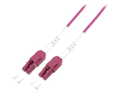 Cable - Connectique Pour Peripherique Cordon de raccordement en fibre optique OM4 LC-LC 0.5m - Violet