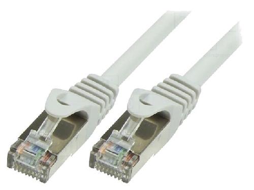 Cable - Adaptateur Reseau - Telephonie Cordon de raccordement F-UTP Cat.5e gris - 0.25m