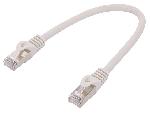 Cable - Adaptateur Reseau - Telephonie Cordon de raccordement F-UTP Cat.6 gris - 0.25m