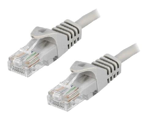 Cable - Adaptateur Reseau - Telephonie Cordon de raccordement F-UTP Cat.6 gris - 0.5m