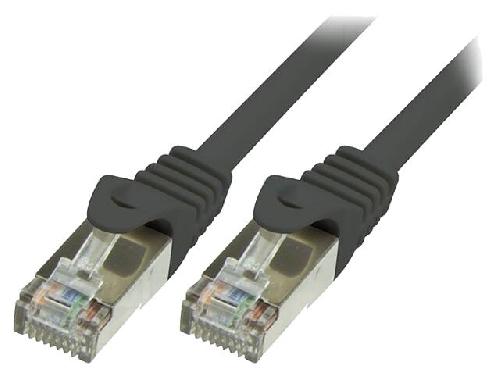 Cable - Connectique Pour Peripherique Cordon de raccordement F-UTP Cat.6 noir- 0.25m