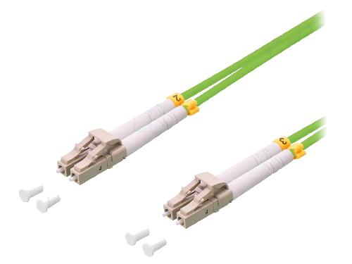 Fibres Optiques Cordon de raccordement Fibre Uniboot OM5 LC-UPC. 5m - Vert