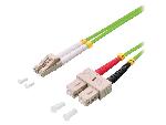 Fibres Optiques Cordon de raccordement Fibre Uniboot OM5 LC-UPC. 7.5m - Vert