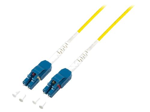 Fibres Optiques Cordon de raccordement Fibre Uniboot OS2 LC-UPC. 10m - jaune