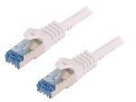 Cable - Adaptateur Reseau - Telephonie Cordon de raccordement S-FTP Cat.6a blanc - 5m