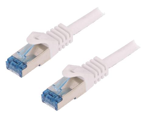 Cable - Adaptateur Reseau - Telephonie Cordon de raccordement S-FTP Cat.6a blanc - 5m