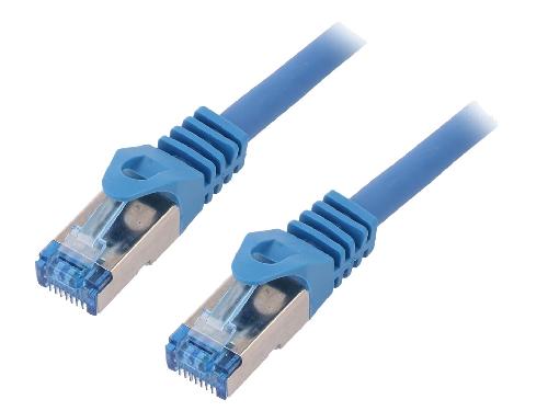 Cable - Adaptateur Reseau - Telephonie Cordon de raccordement S-FTP Cat.6a bleu - 1.5m