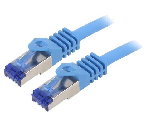 Cable - Connectique Pour Peripherique Cordon de raccordement S-FTP Cat.6a bleu - 1m
