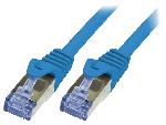 Cable - Adaptateur Reseau - Telephonie Cordon de raccordement S-FTP Cat.6a bleu - 5m