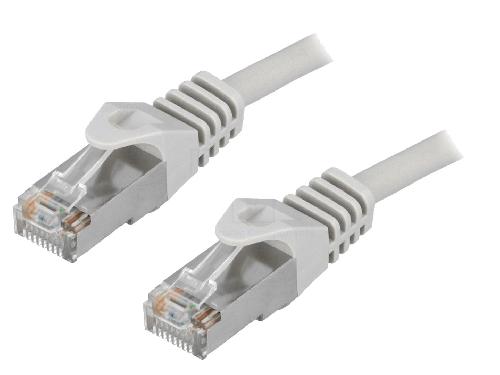 Cable - Adaptateur Reseau - Telephonie Cordon raccordement F-UTP Cat.5e Gris - 3m