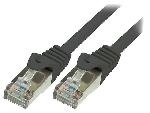 Cable - Connectique Pour Peripherique Cordon raccordement F-UTP Cat.5e Noir - 0.25m