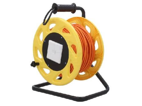 Cable - Adaptateur Reseau - Telephonie Cordon S-FTP Cat6a 60m - Orange