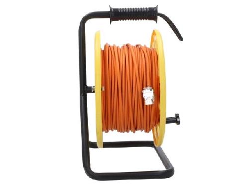 Cable - Adaptateur Reseau - Telephonie Cordon S-FTP Cat6a 60m - Orange