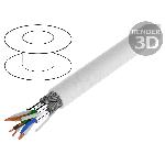 Cordon S-FTP Cat7 50m - Blanc Cordon S-FTP Cat7 50m - Blanc
