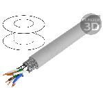 Cordon S-FTP Cat7 50m - Gris Cordon S-FTP Cat7 50m - Gris