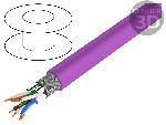 Cable - Adaptateur Reseau - Telephonie Cordon S-FTP Cat7a 500m - Violet