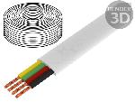 Accessoire Coffret De Communication - Connecteur Rj45 - Panneau De Brassage Cordon telephonique 100m - Blanc